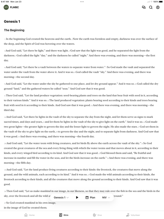 First Landmark Baptist Visalia iPad screenshot