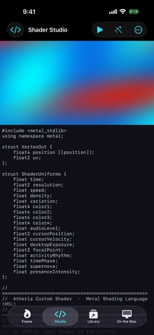 Atheria: Generative Art iPhone screenshot 3