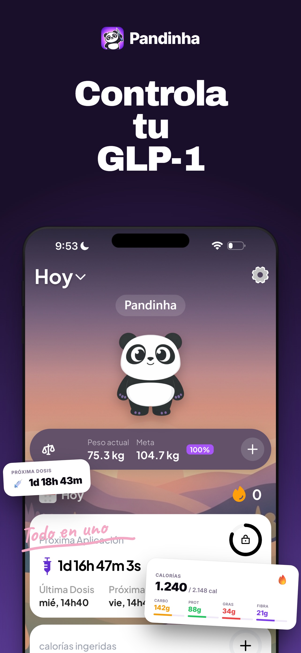 Screenshot 1 of OzemPro: Perder peso con GLP-1