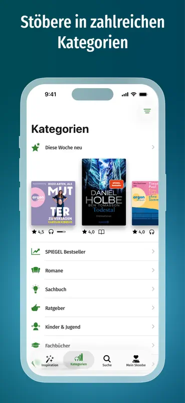 Skoobe: eBooks und Hörbücher screenshot 7 of 7