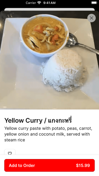 Yummy Thai Flower Mound iPhone screenshot 4 - Food & Drink app