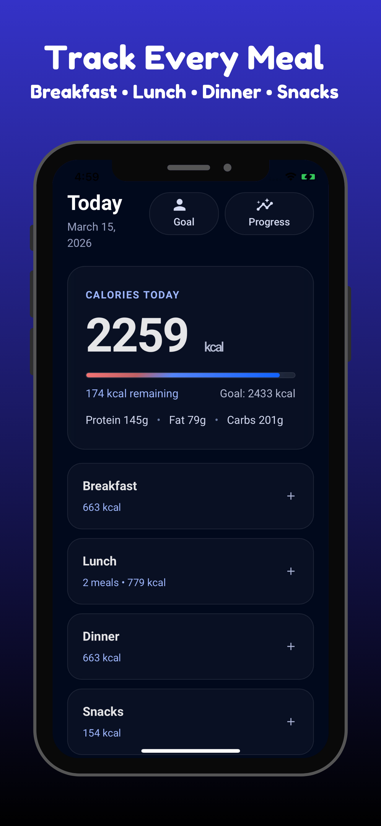 Food Calorie Tracker Free