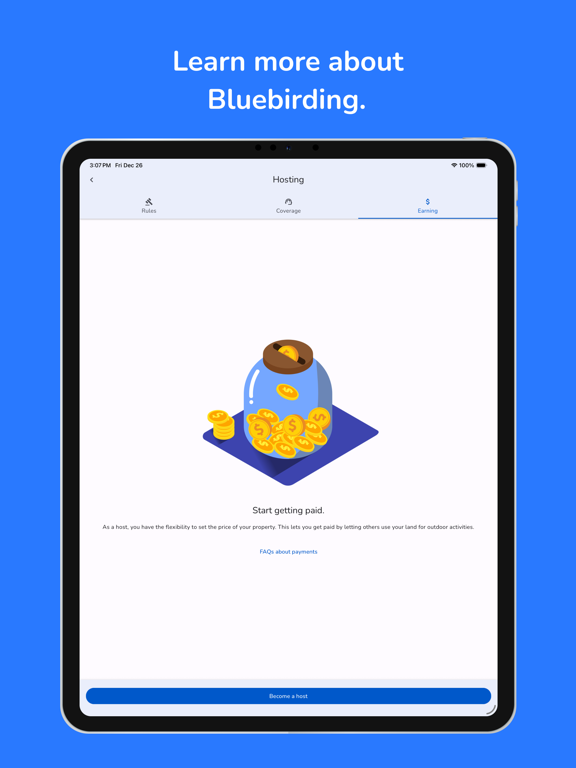Bluebirding iPad screenshot 7 - Travel app