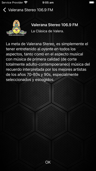 Valerana Stereo 106.9 FM Screenshot