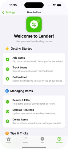 App screenshot