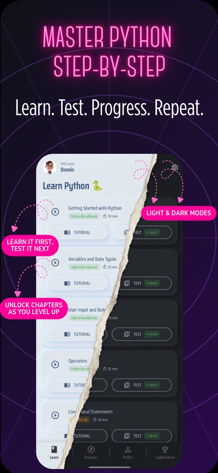 #1. ChewCode: Learn Python Coding (iOS) Av: SEEK YOUR WAY OUT