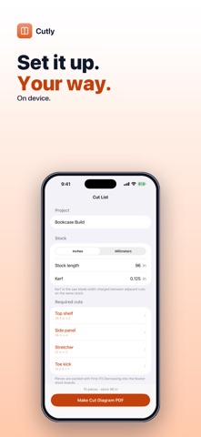 Cutly: Cut List Optimizer Screenshot 2 of 4