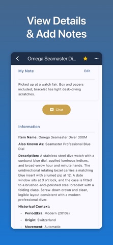 Watch Identifier: Watch Ace iPhone screenshot
