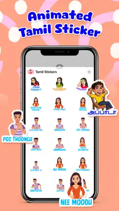 Animated Tamil Stickers ! iPhone image 3