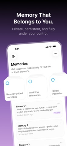 Anuma - Private AI with Memory iPhone screenshot