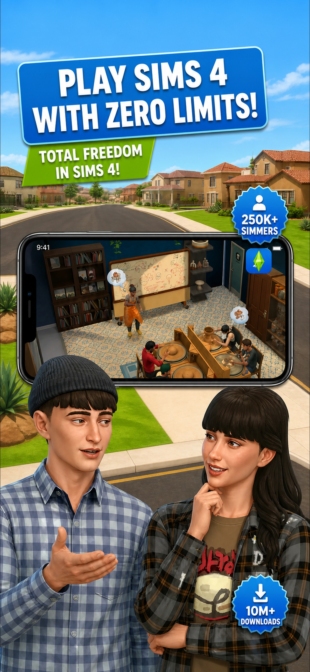 Simz - World for Sims 4 Mods