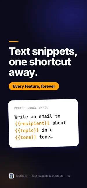 TextDeck: Snippets & Shortcuts screenshot 1