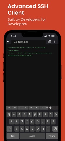 Terminal - SFTP & SSH Client iPhone screenshot
