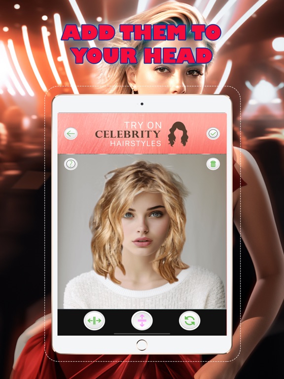 Try On Celebrity Hairstyles AI iPad screenshot 3 - Entertainment app