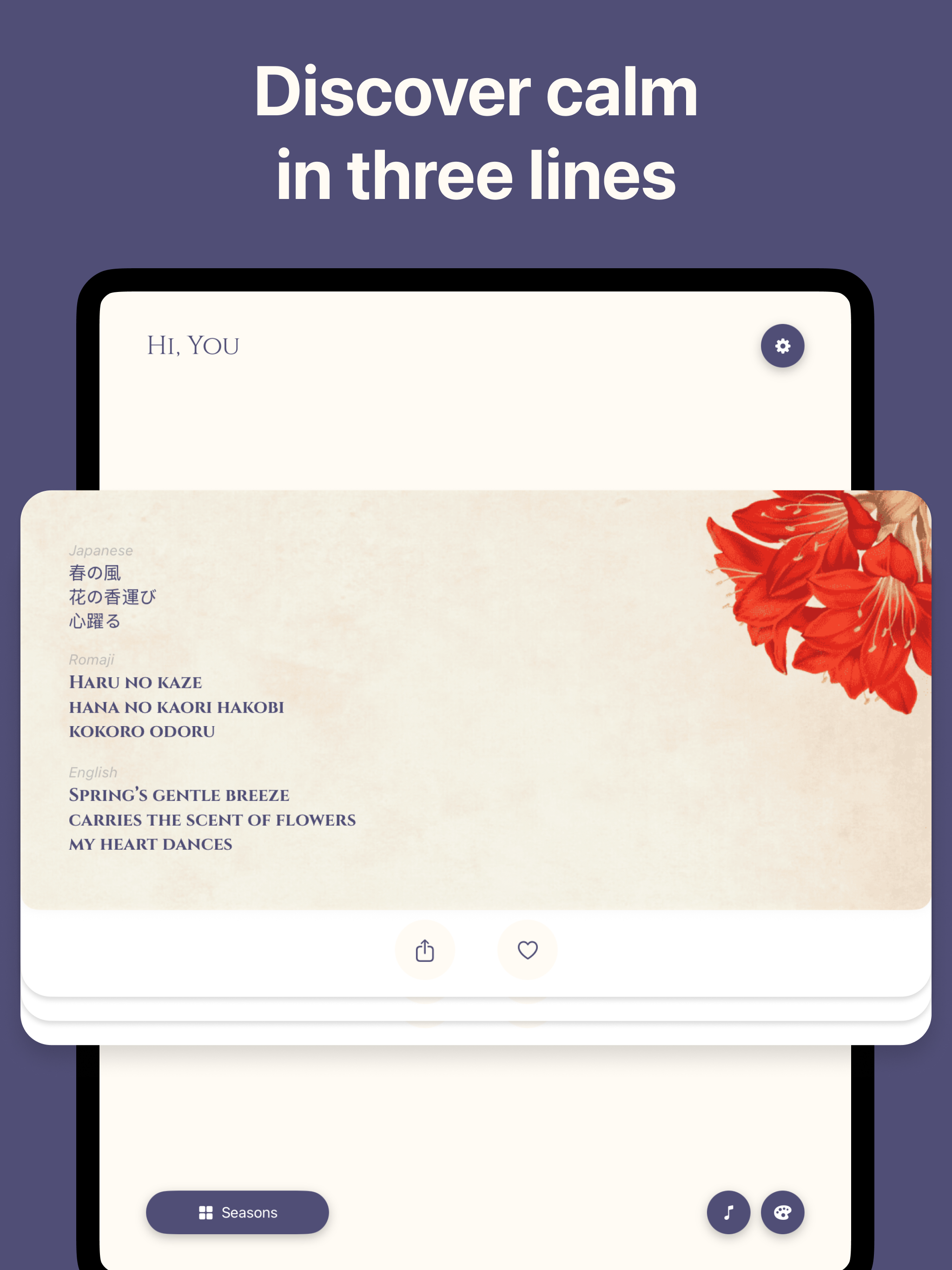 Daily Simple Poems App - Haiku