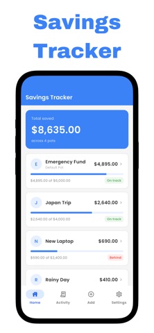 Savings Tracker - Savekit Screenshot 1 of 5