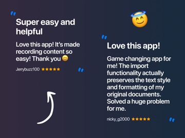Teleprompter - InCue iPad screenshot