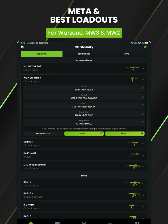 #1. CODMunity - Warzone Loadout (iOS) 由: Loadout Sàrl