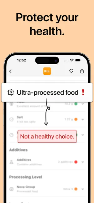 Bite - Food Scanner iPhone screenshot 6