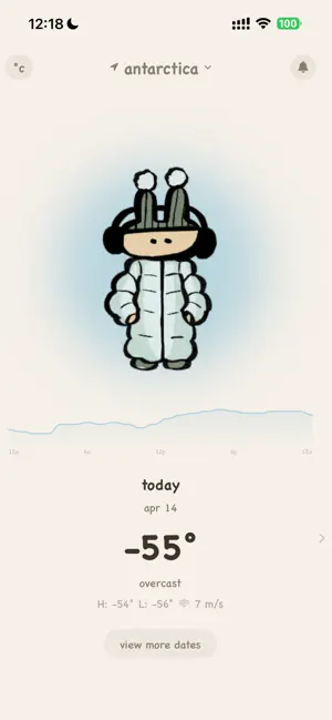 weatherbunny: outfit helper iPhone screenshot 1
