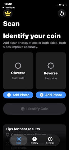 Coin Scanner・Value Identifier iPhone screenshot
