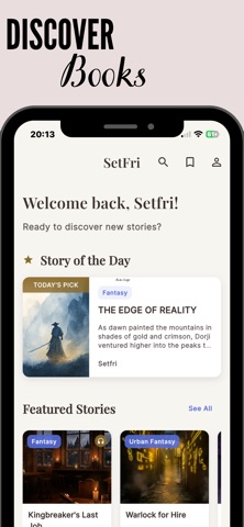 SetFri - Stories & Audiobooks iPhone screenshot