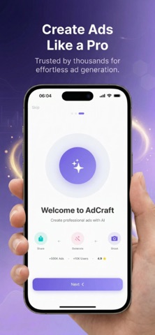 AdCraft AI - Ad Designer iPhone screenshot