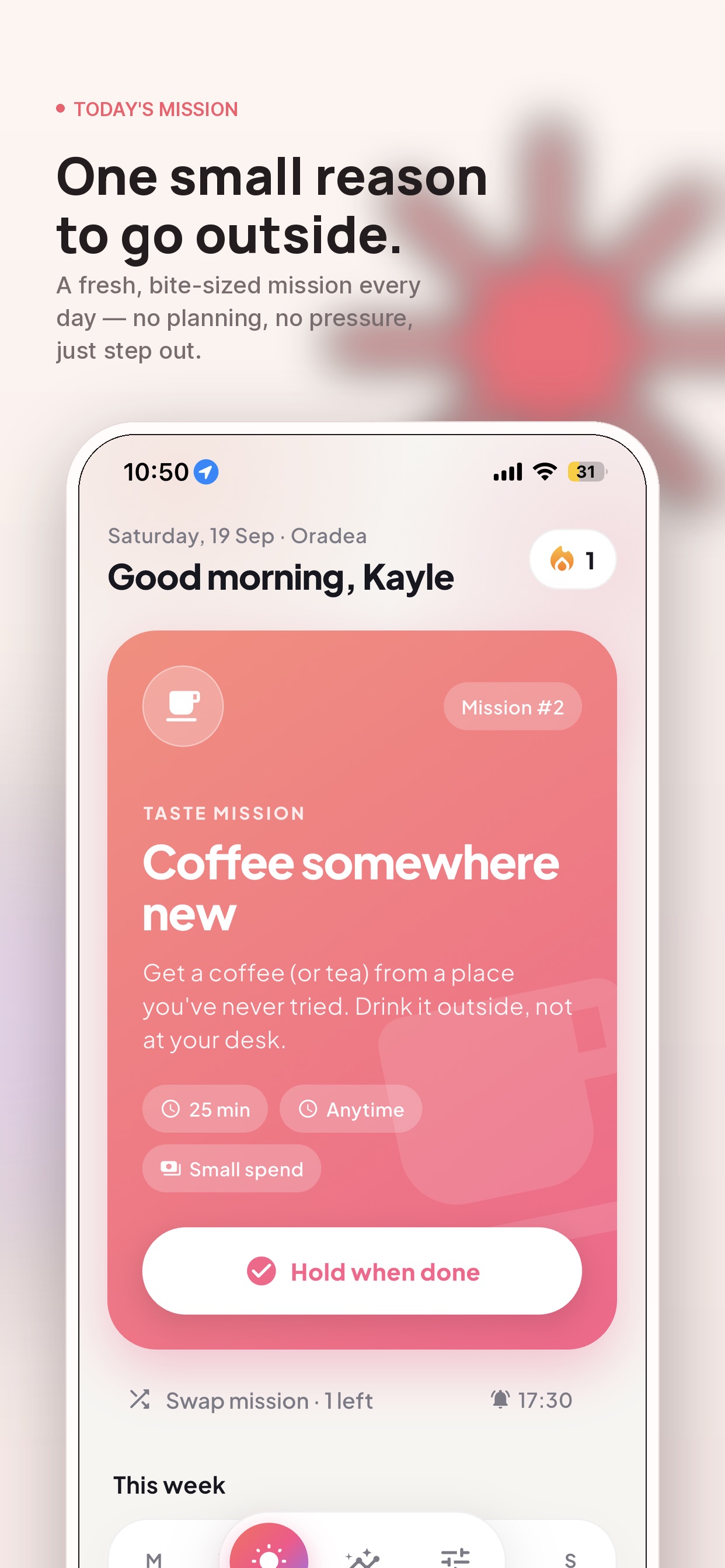 Screenshot 2 of Stepout: Go Outside Daily