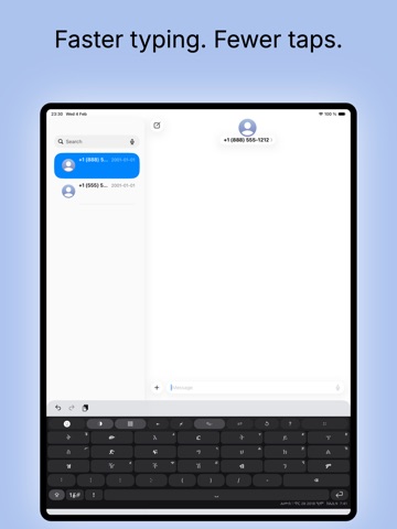 Fidel Amharic Keyboard iPad screenshot