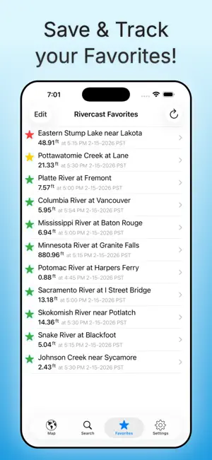 Rivercast: River Levels USA screenshot 4