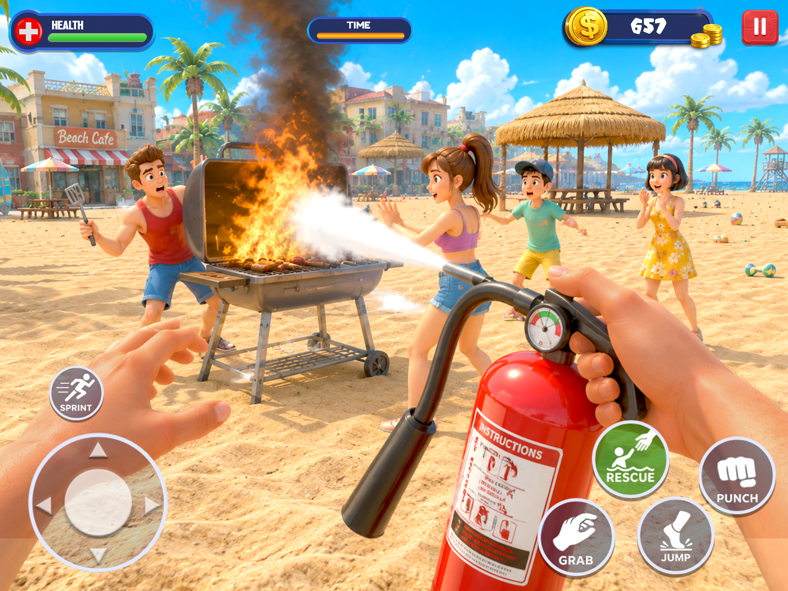 I Am Lifeguard : Security Game