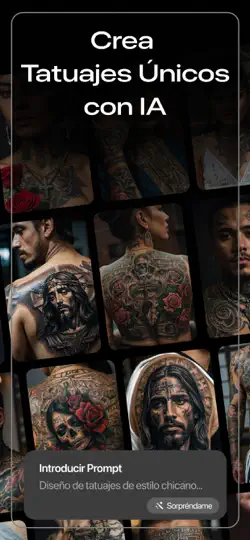 Captura de pantalla de Tattoo AI: Diseños De Tatuajes en iPhone 2