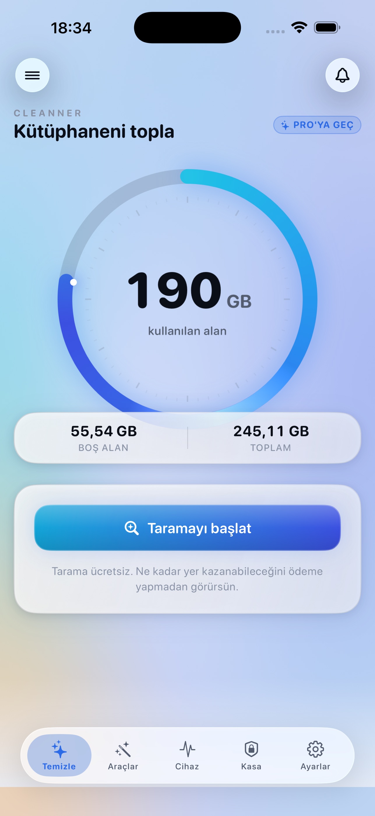 Screenshot 1 of Cleanner: Storage & PDF Pro