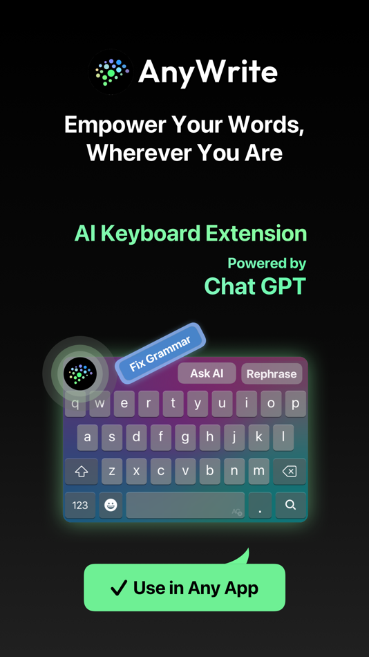 AnyWrite:AI Keyboard Assistant - 1.1 - (iOS)