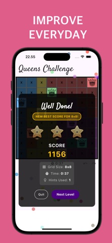 Queens - Logic Puzzle Screenshot 4 of 5