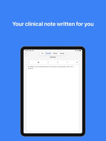 Maestra Health iPad screenshot
