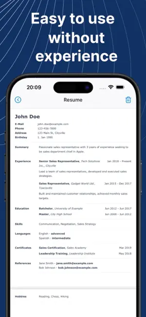 AI Resume－Cover Letter Creator screenshot 4