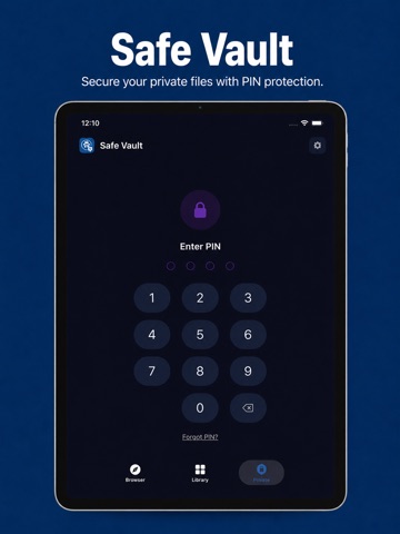 Private Web Browser - GoBrowse iPad screenshot