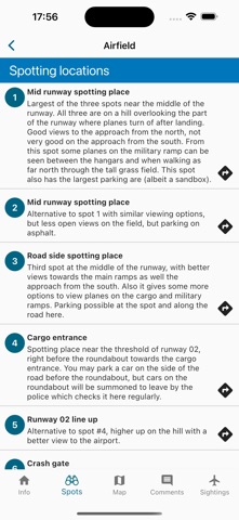 Airfield spotter's guide screenshot