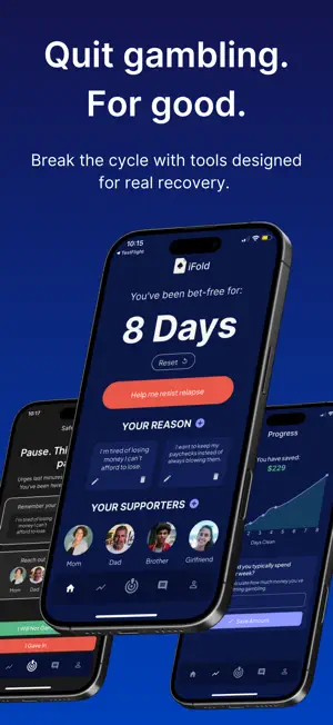 iFold - Quit Gambling screenshot 1