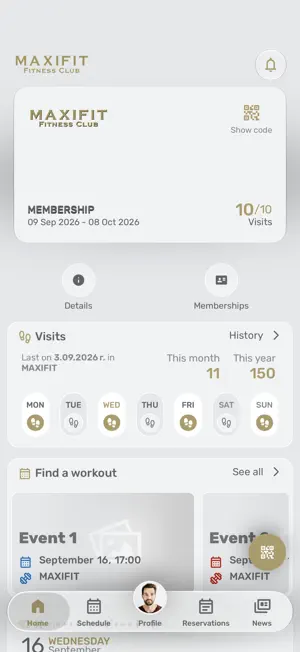 MAXIFIT Fitness Club screenshot 1