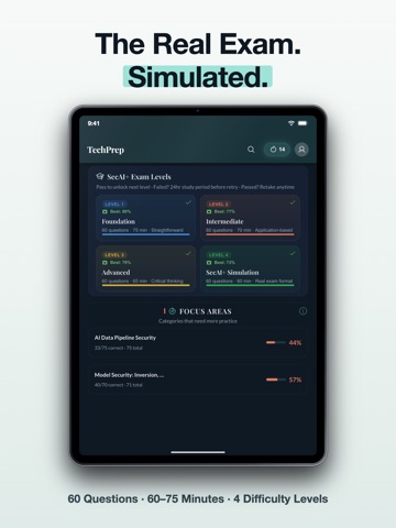 CompTIA SecAI+ Exam Prep 2026 iPad screenshot