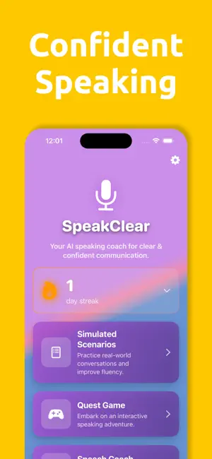 SpeakClear screenshot 1