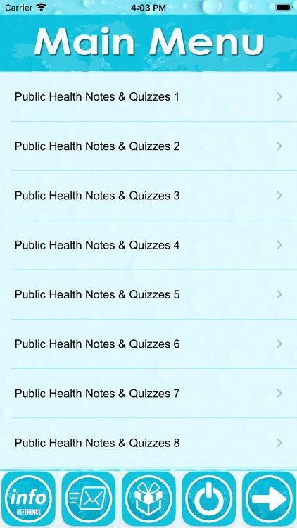 Public Health Exam Review App