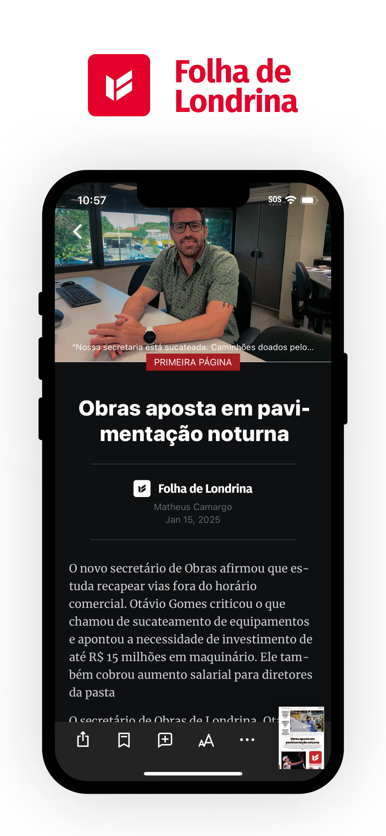 Folha de Londrina Digital screenshot 3