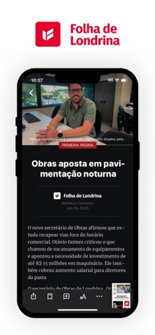 Folha de Londrina Digital screenshot