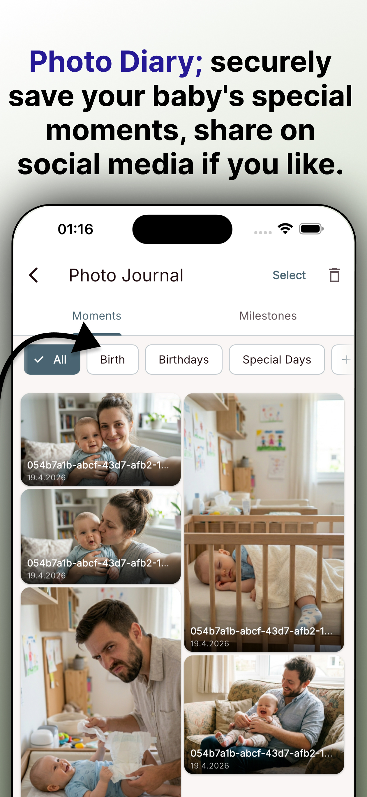 Cradly: Baby Tracker & Log screenshot 4