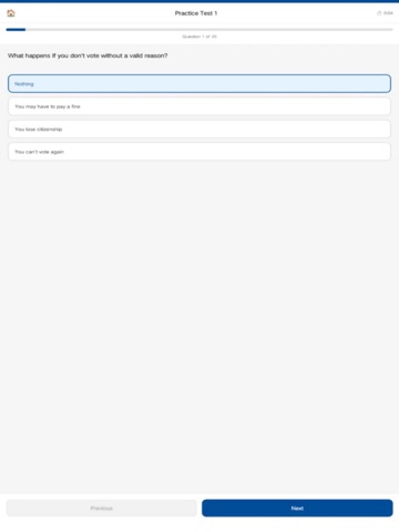 AU Citizenship Test Prep 2026 iPad screenshot