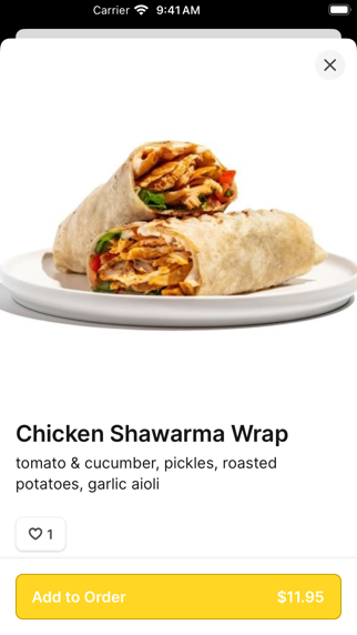 Wild Pita iPhone screenshot 3 - Food & Drink app