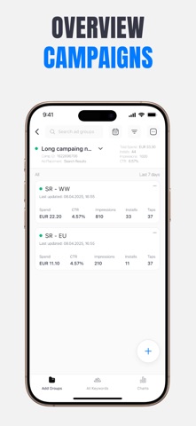 ASA Search Ads Manager AdPilot screenshot